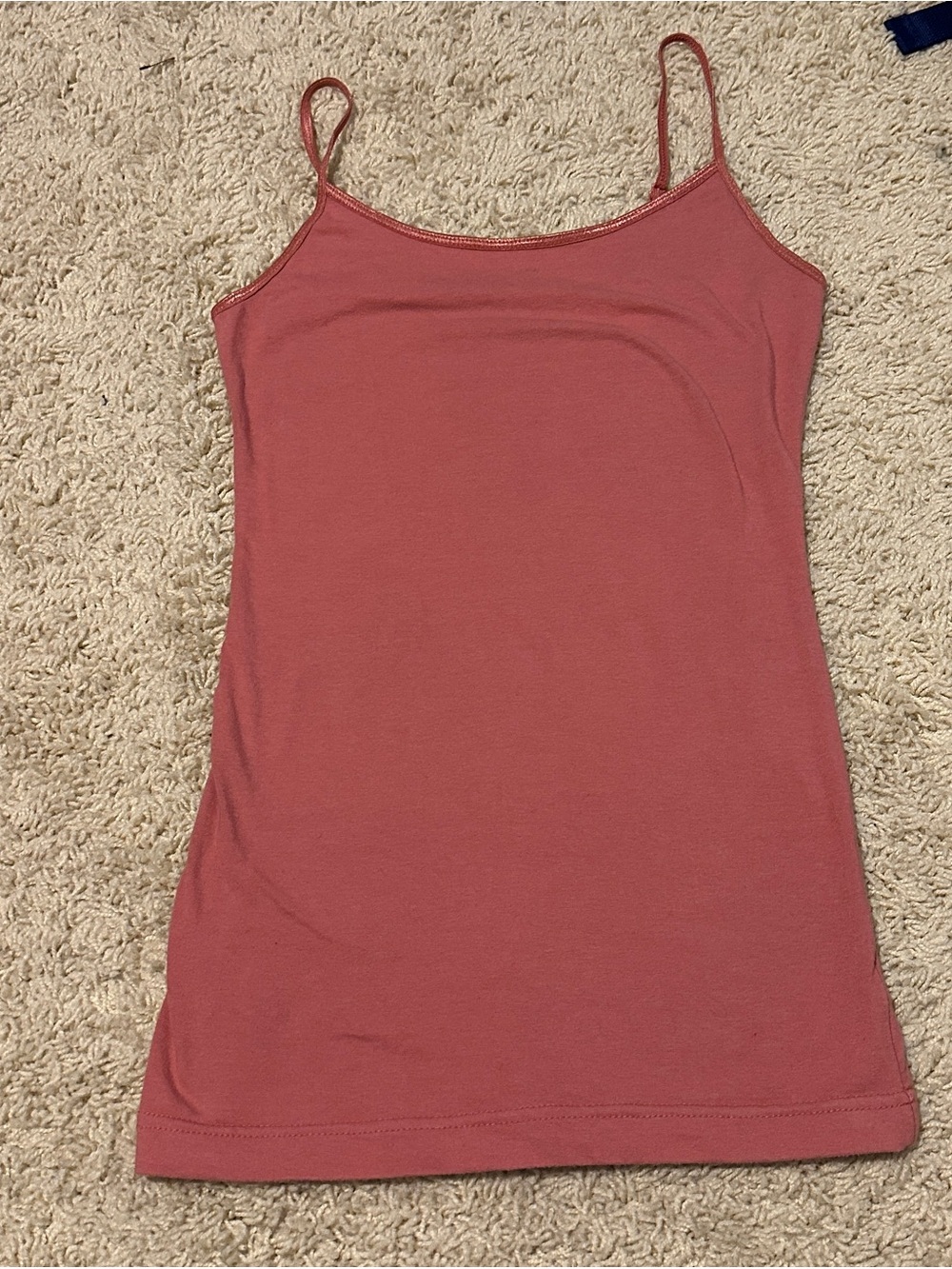 Arizona Jean Company Dusty Rose Spaghetti Strap Tank Top